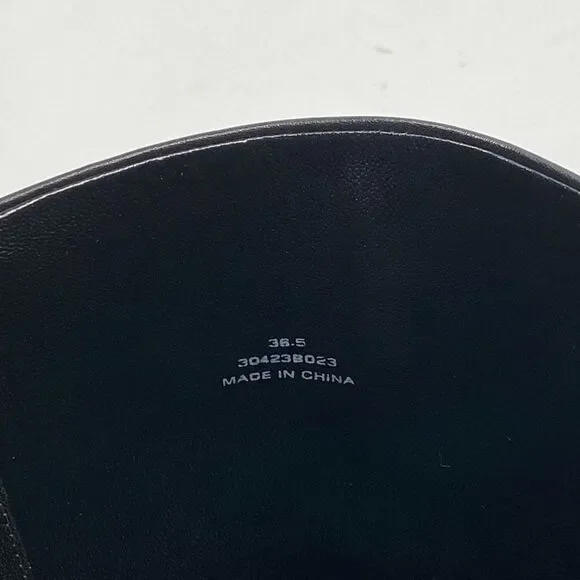 Alexander Wang Delphine brand-embossed leather heeled knee-high boots size 36.5 - Picture 11 of 15